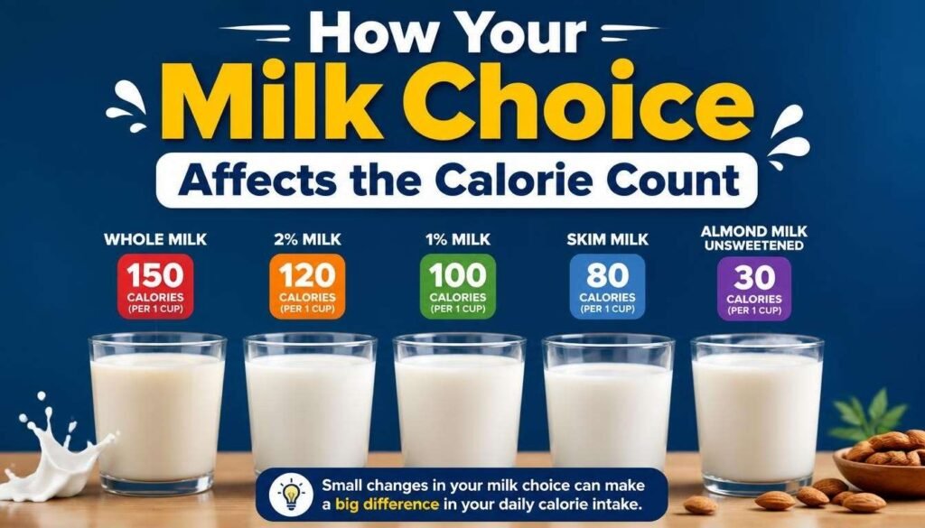 How Your Milk Choice Affects the Calorie Count