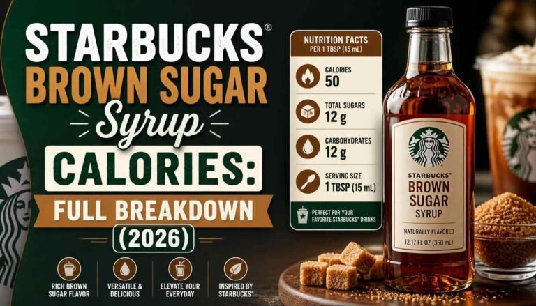 Starbucks Brown Sugar Syrup Calories: Full Breakdown (2026)