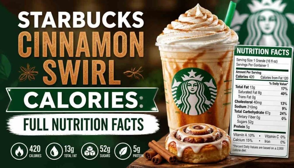 Starbucks Cinnamon Swirl Calories: Full Nutrition Facts