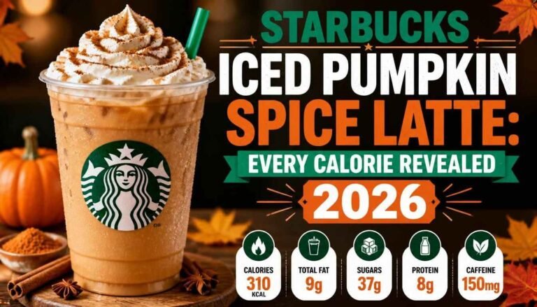 Starbucks Iced Pumpkin Spice Latte: Every Calorie Revealed 2026