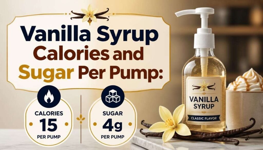 Vanilla Syrup Calories and Sugar Per Pump: 