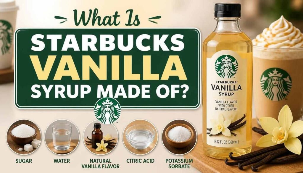 What Is Starbucks Vanilla Syrup Made Of?