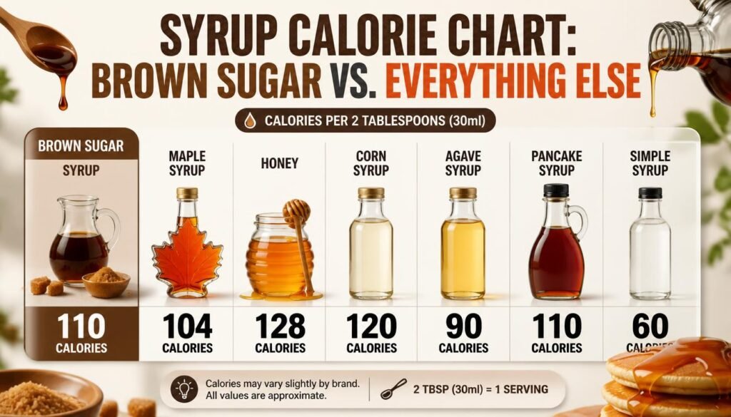 Syrup Calorie Chart: Brown Sugar vs. Everything Else
