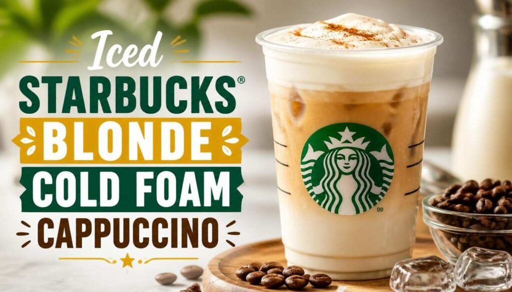Iced Starbucks Blonde Cold Foam Cappuccino