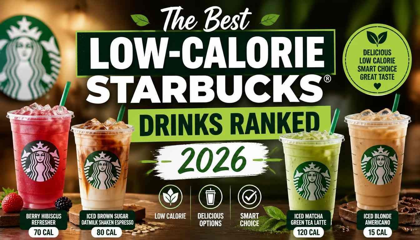 The Best Low-Calorie Starbucks Drinks Ranked 2026