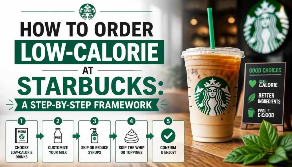 How to Order Low-Calorie at Starbucks: A Step-by-Step Framework