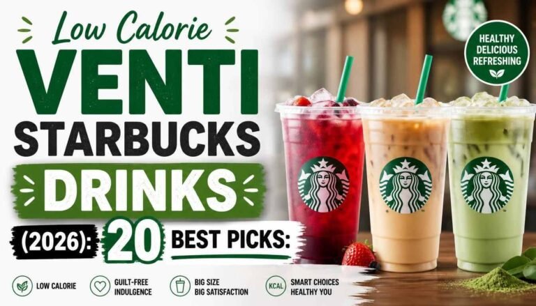 Low Calorie Venti Starbucks Drinks (2026): 20 Best Picks: