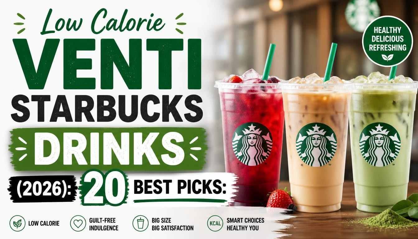Low Calorie Venti Starbucks Drinks (2026): 20 Best Picks: