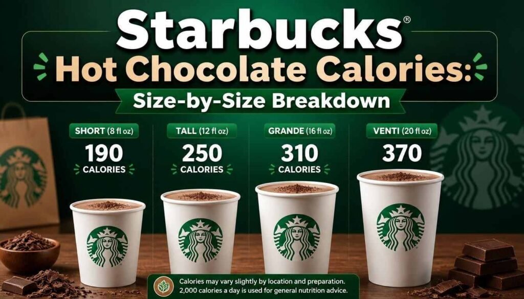 Starbucks Hot Chocolate Calories: Size-by-Size Breakdown